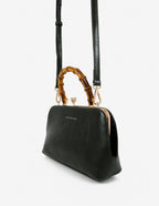 Palmier Bamboo Handle Handbag - Green