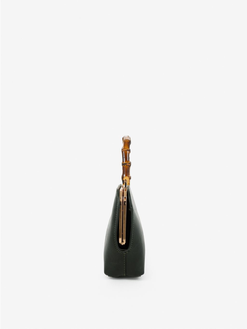 Palmier Bamboo Handle Handbag - Green