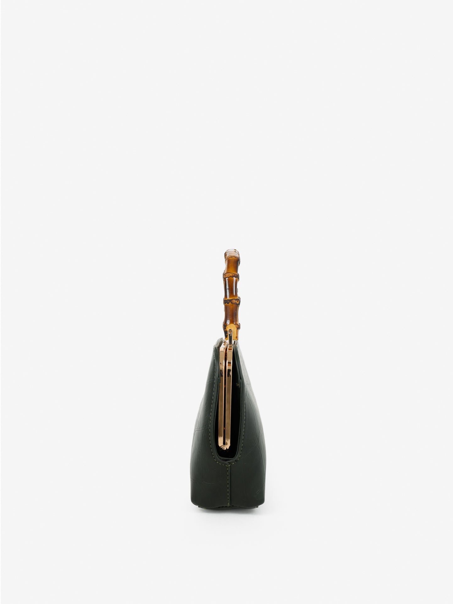 Palmier Bamboo Handle Handbag - Green