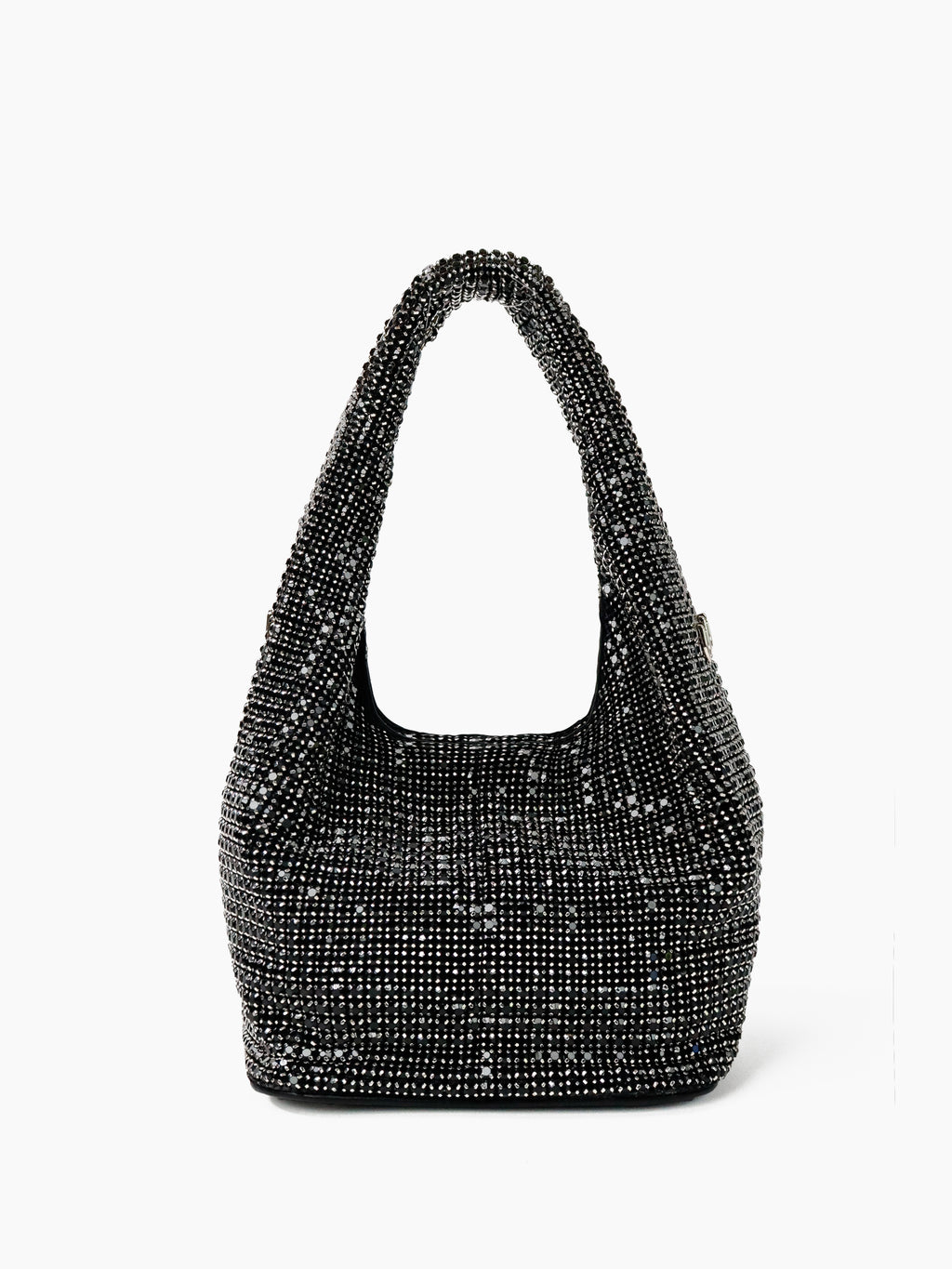 Paris Rhinestone Handbag In Black