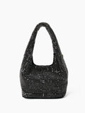 Paris Rhinestone Handbag In Black
