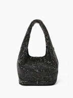 Paris Rhinestone Handbag In Black
