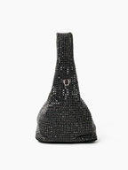 Paris Rhinestone Handbag In Black