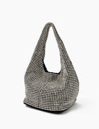 Paris Rhinestone Handbag In Silver