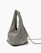 Paris Rhinestone Handbag In Silver