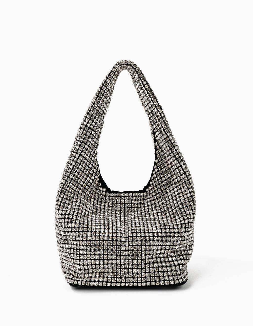 Paris Rhinestone Handbag In Silver