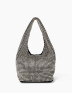 Paris Rhinestone Handbag In Silver