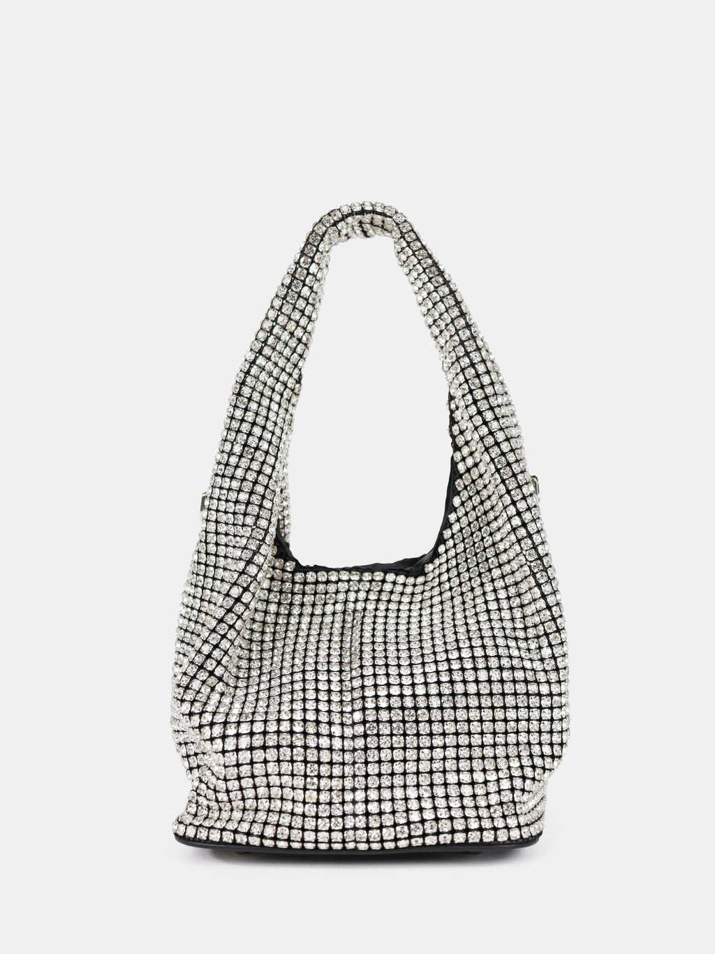 Paris Rhinestone Handbag In Silver