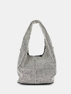 Paris Rhinestone Handbag In Silver