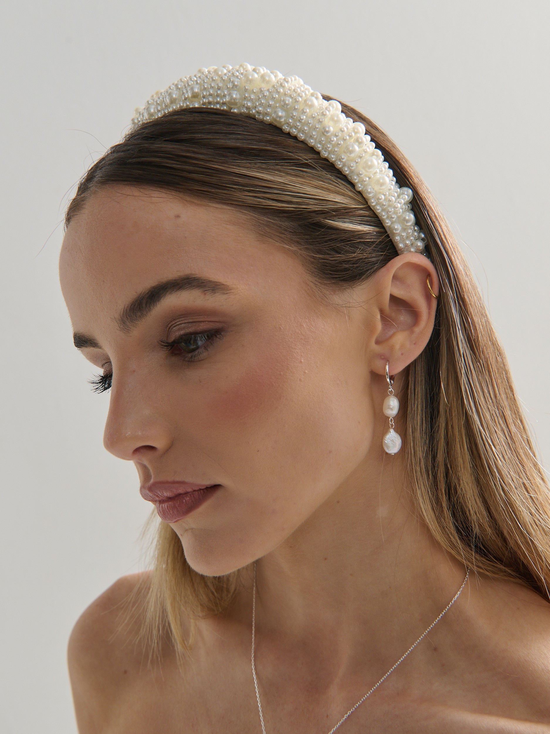 Pia Faux Pearl Statement Headband