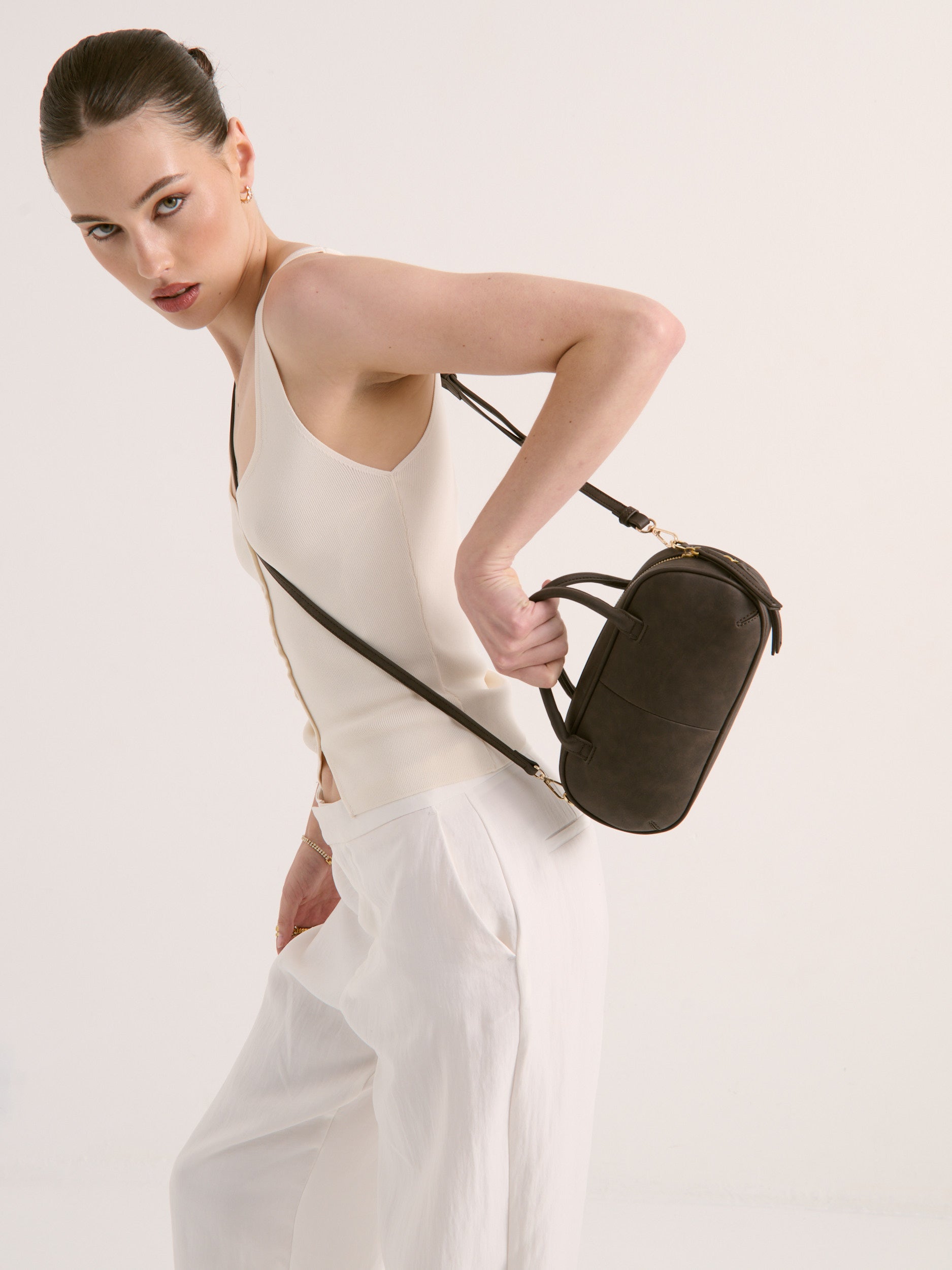 Piccola Crossbody Bag - Brown