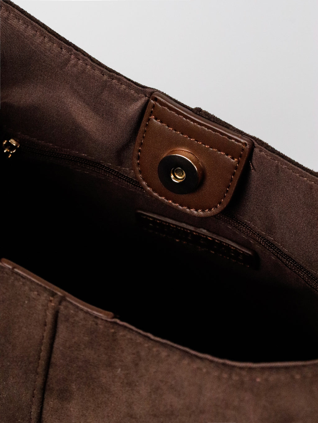 Remy Suede Shoulder Bag - Brown