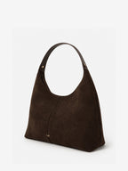 Remy Suede Shoulder Bag - Brown