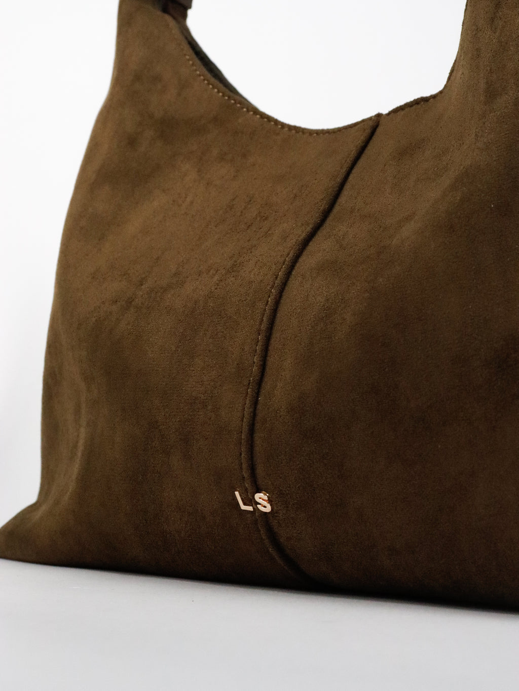 Remy Suede Shoulder Bag - Olive
