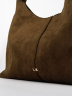 Remy Suede Shoulder Bag - Olive