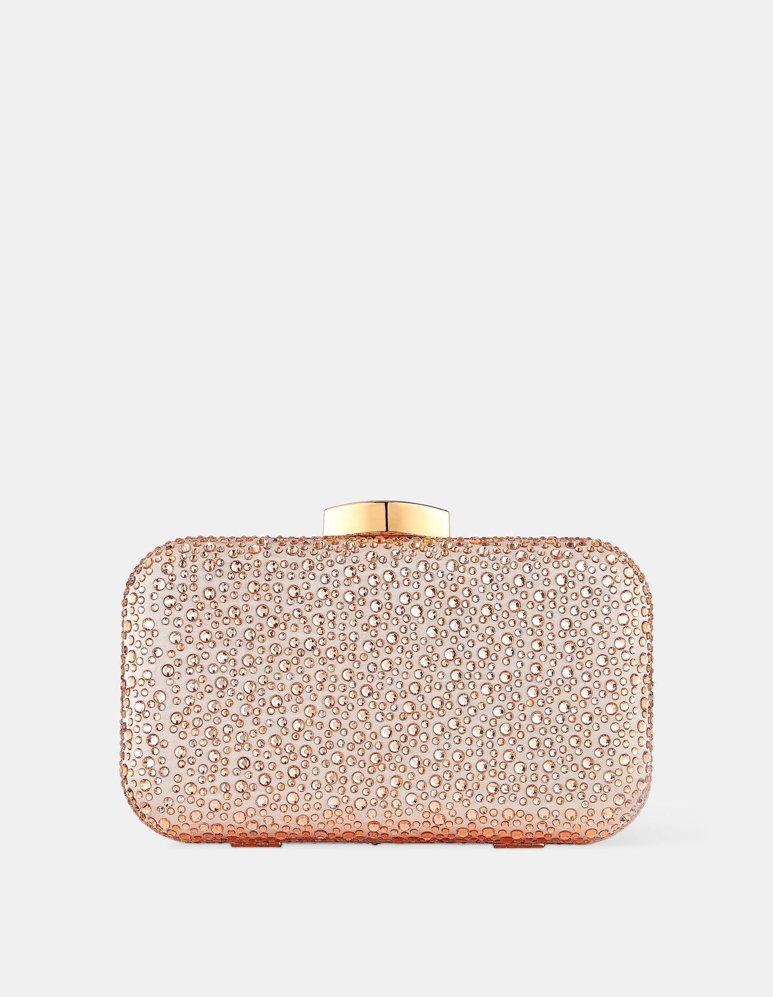 Romie Rhinestone Clutch Bag - Champagne
