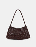 Roselle Woven Shoulder Bag - Brown