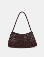 Roselle Woven Shoulder Bag - Brown
