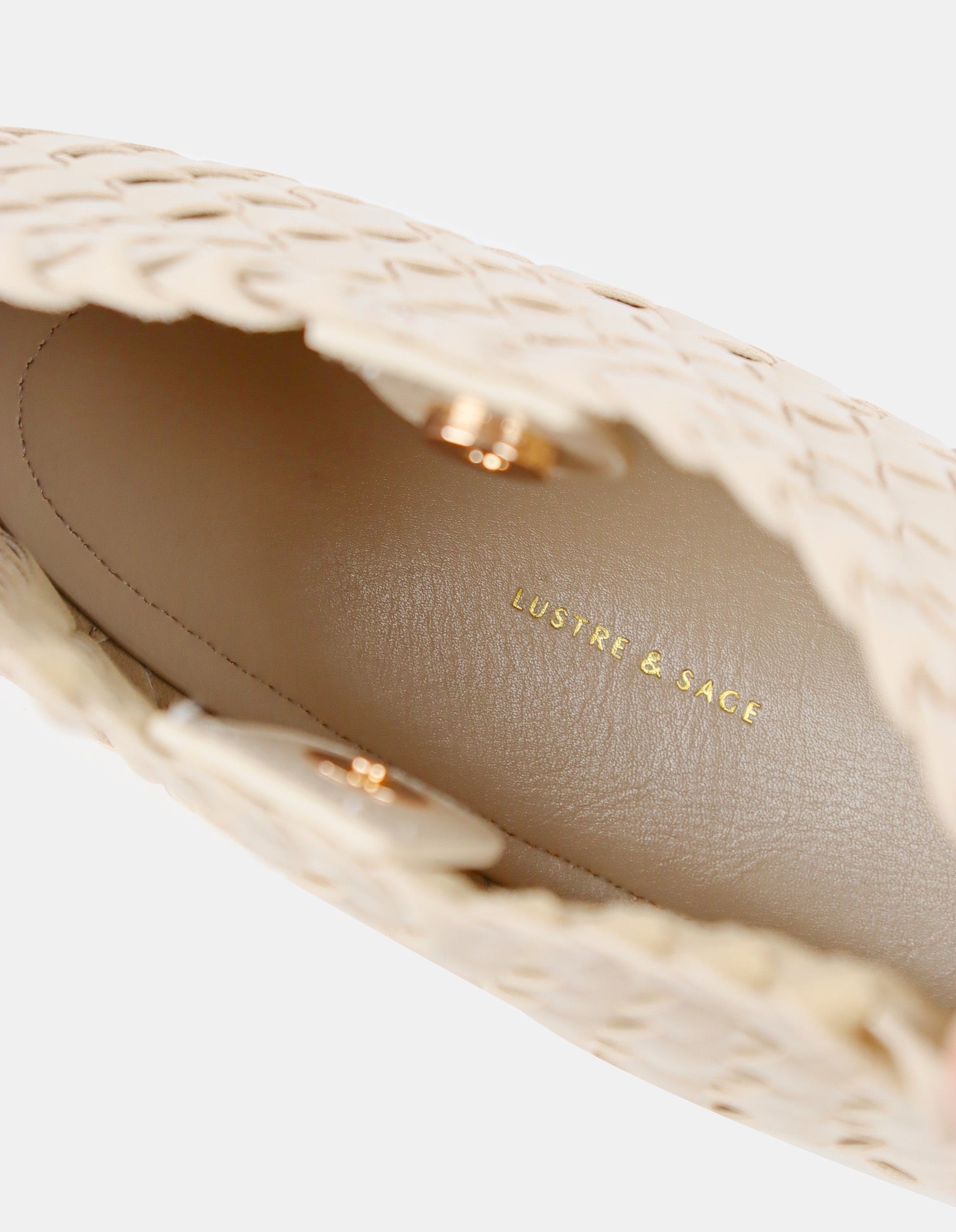 Roselle Woven Shoulder Bag - Ivory