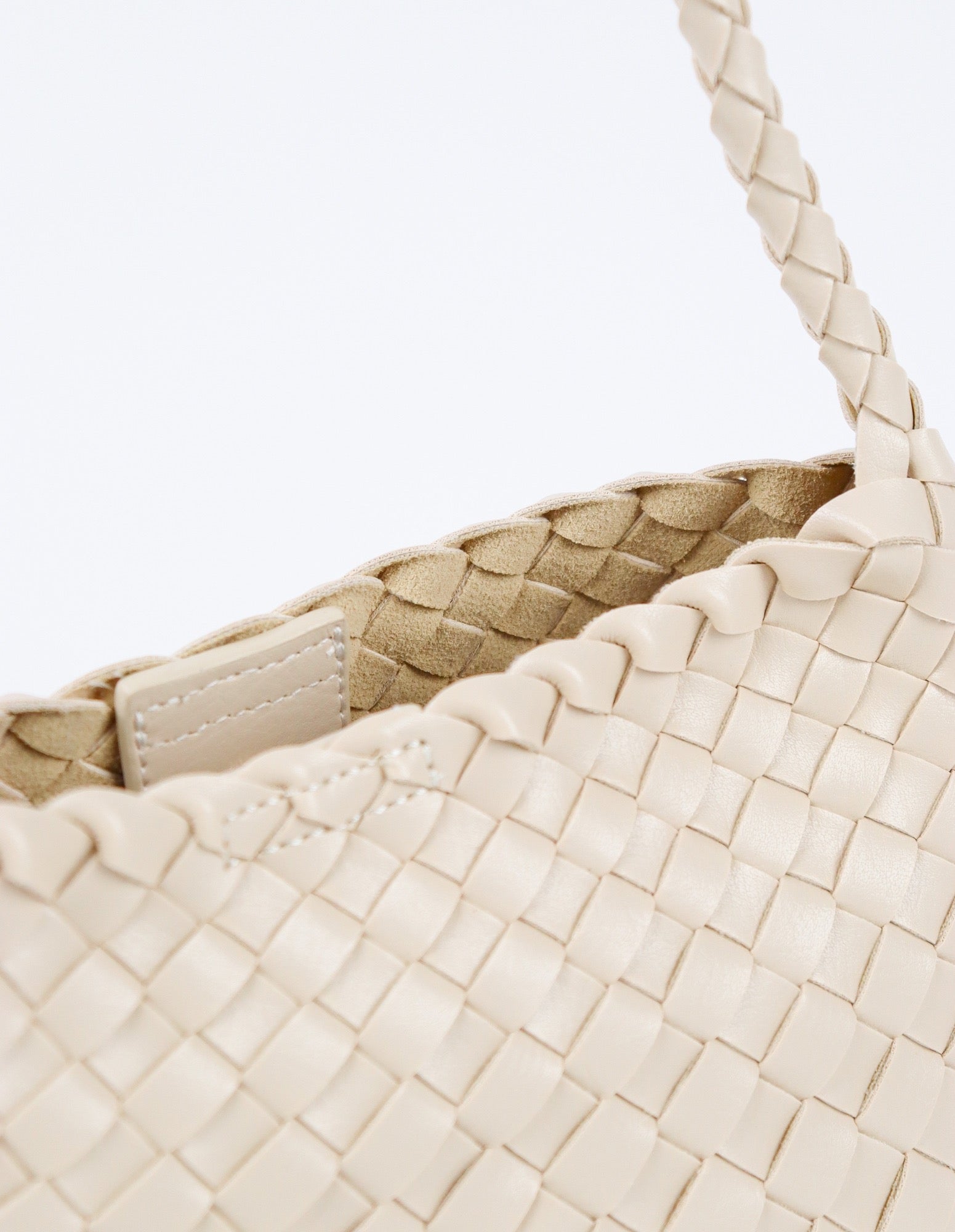 Roselle Woven Shoulder Bag - Ivory