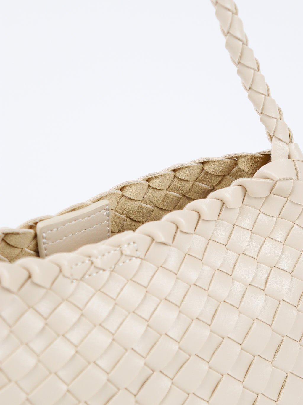 Roselle Woven Shoulder Bag - Ivory