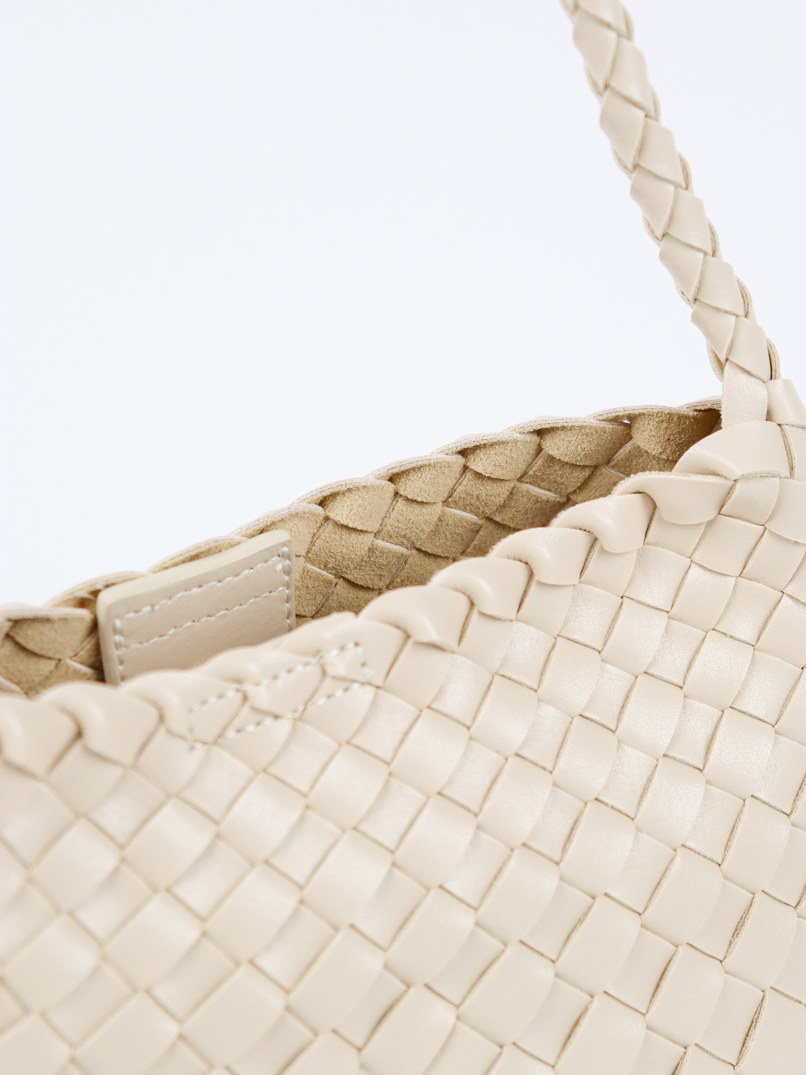 Roselle Woven Shoulder Bag - Ivory