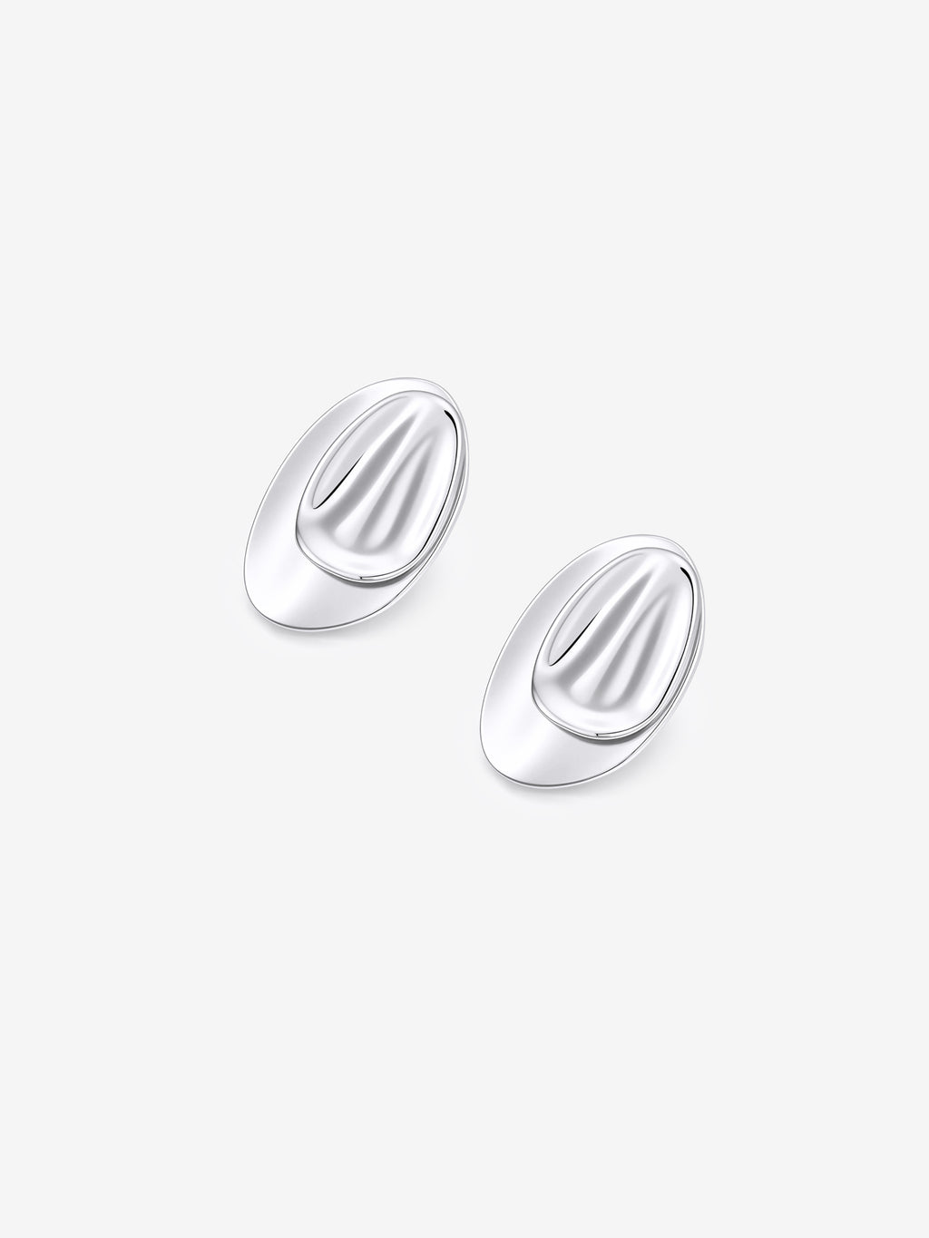 Sade Pebble Earrings - Sterling Silver Plated