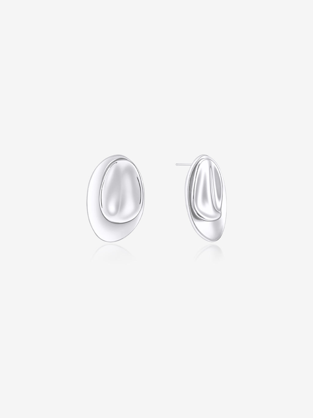 Sade Pebble Earrings - Sterling Silver Plated