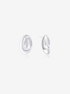 Sade Pebble Earrings - Sterling Silver Plated