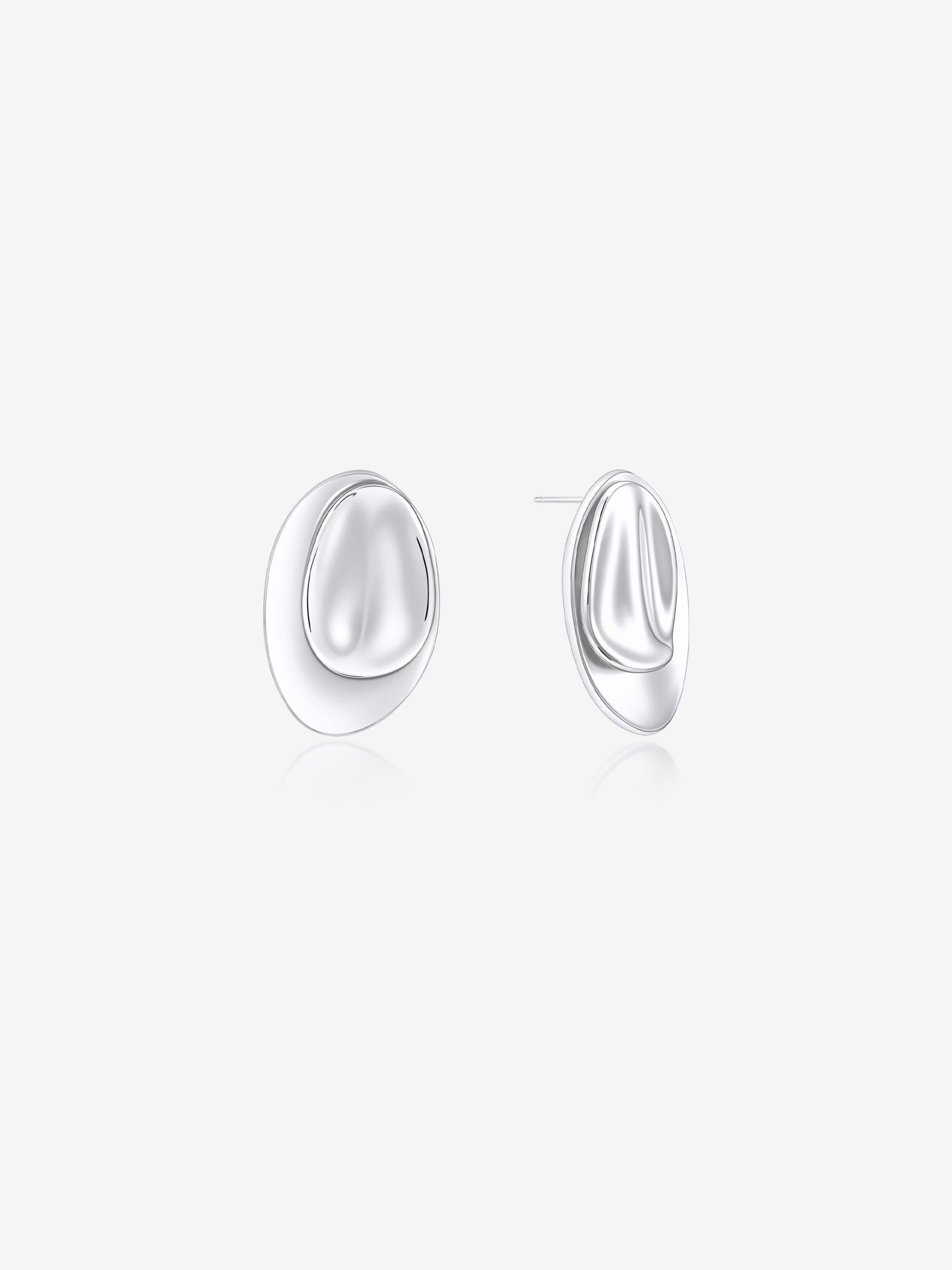 Sade Pebble Earrings - Sterling Silver Plated
