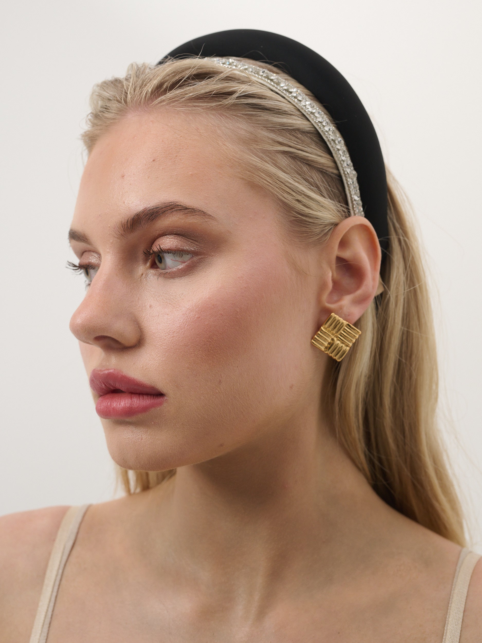 Satin Plain Padded Headband