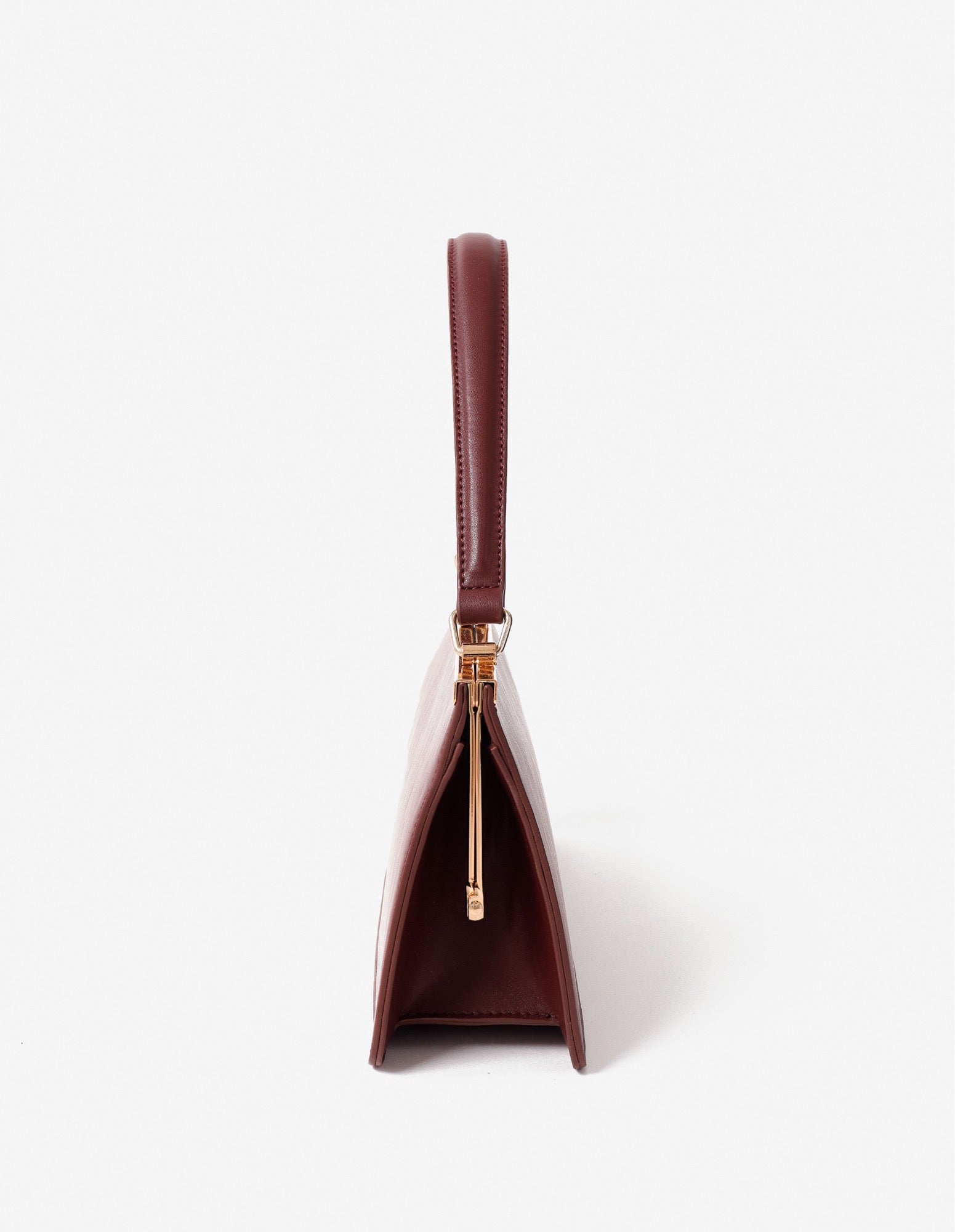 Solene Top Handle Handbag - Burgundy