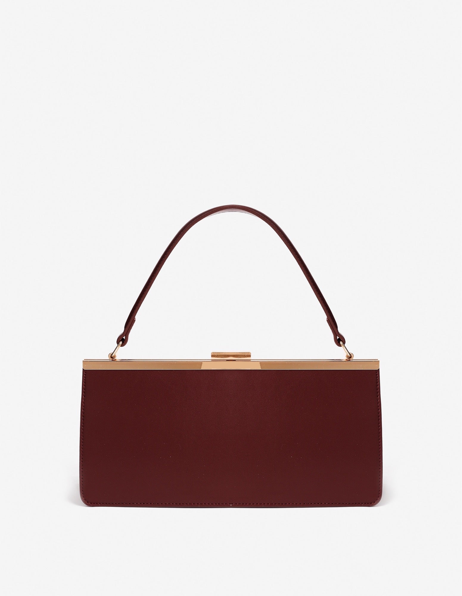 Solene Top Handle Handbag - Burgundy