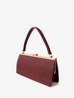 Solene Top Handle Handbag - Burgundy