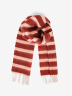 Sora Striped Scarf - Red