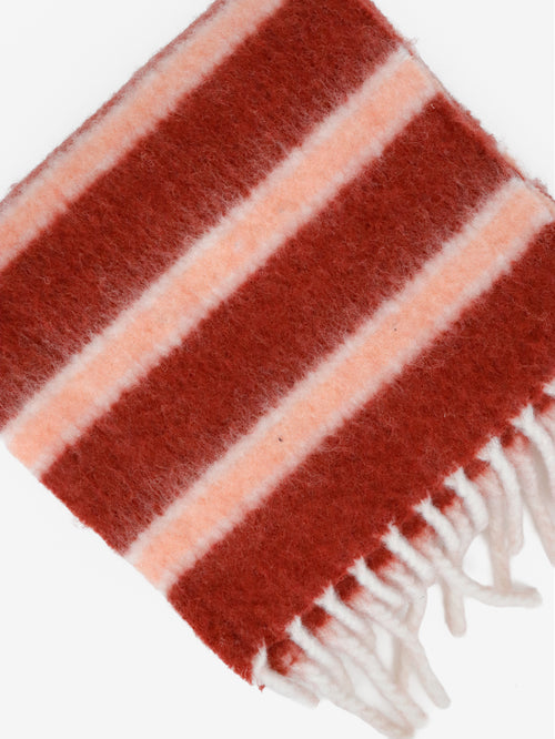 Sora Striped Scarf - Red