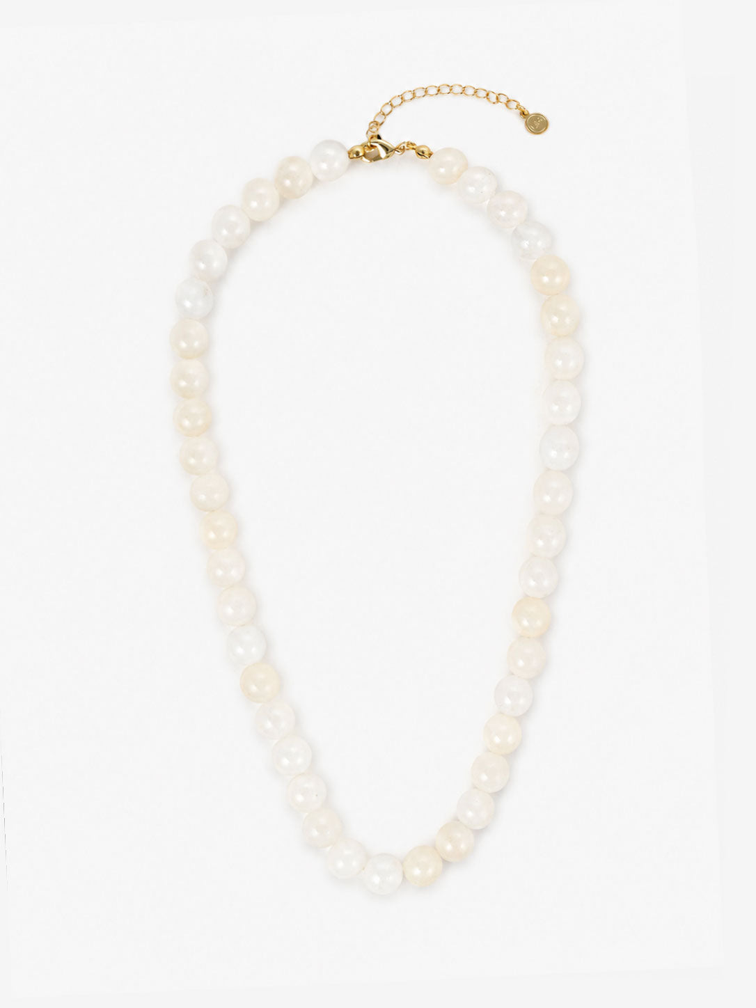 Talia Beaded Necklace - Cream