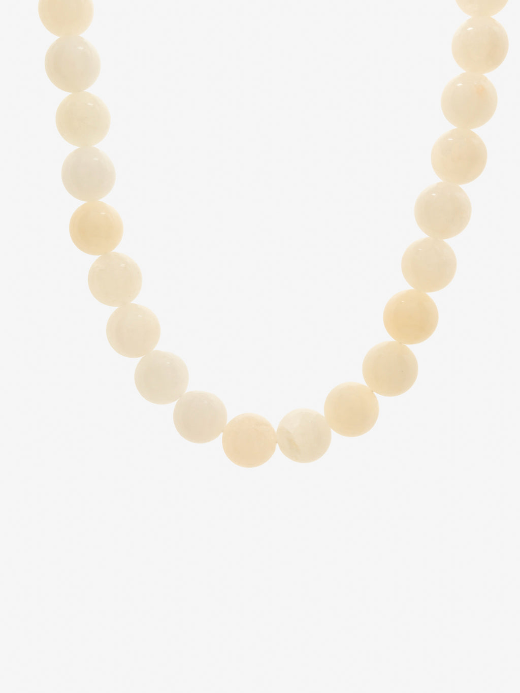Talia Beaded Necklace - Cream