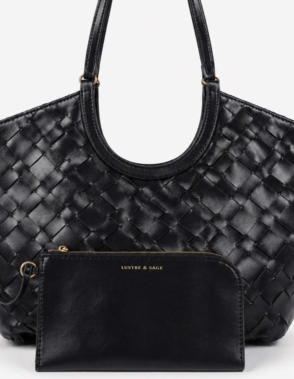 Everyday Woven Tote Bag - Black