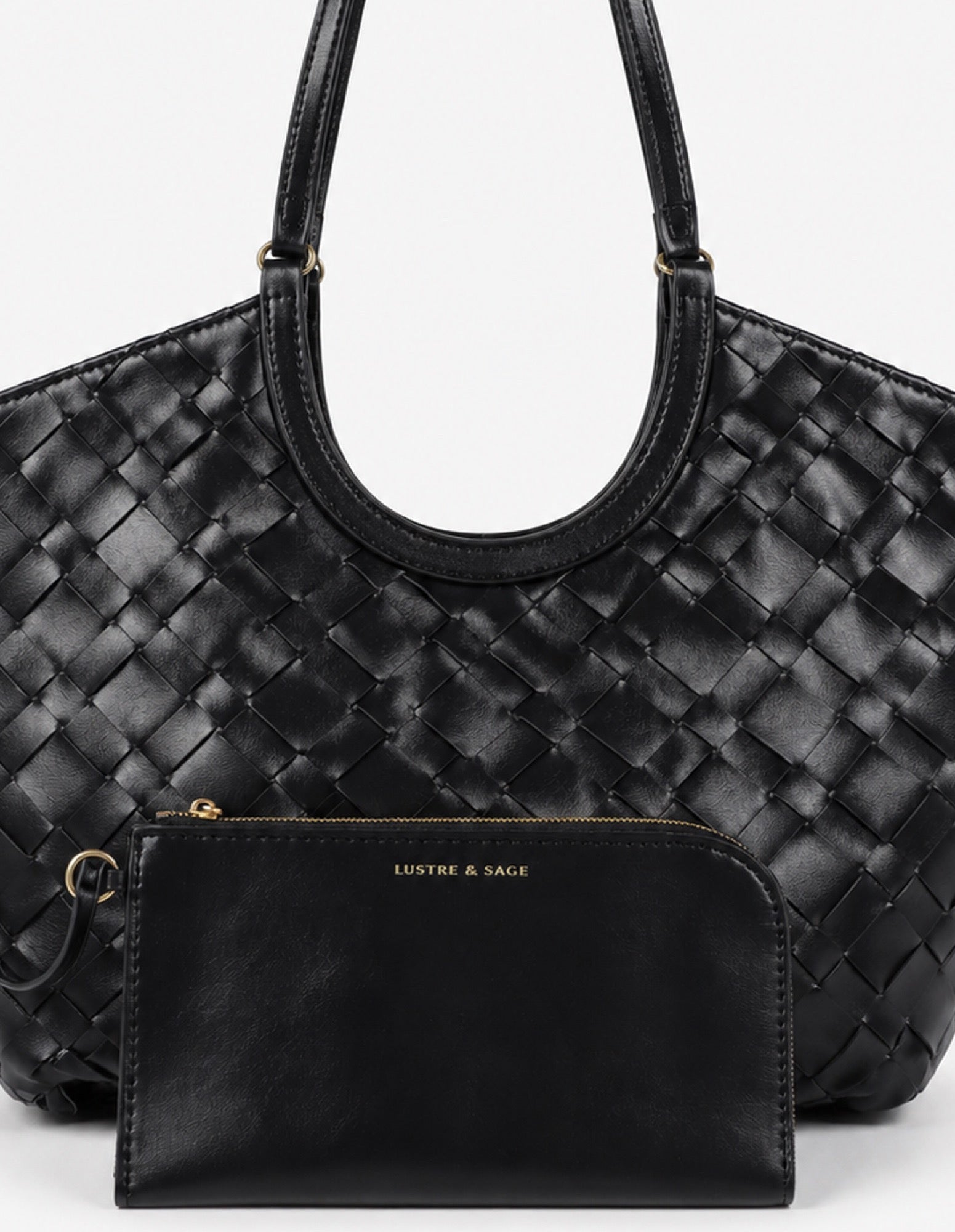 Everyday Woven Tote Bag - Black