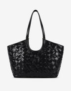 Everyday Woven Tote Bag - Black