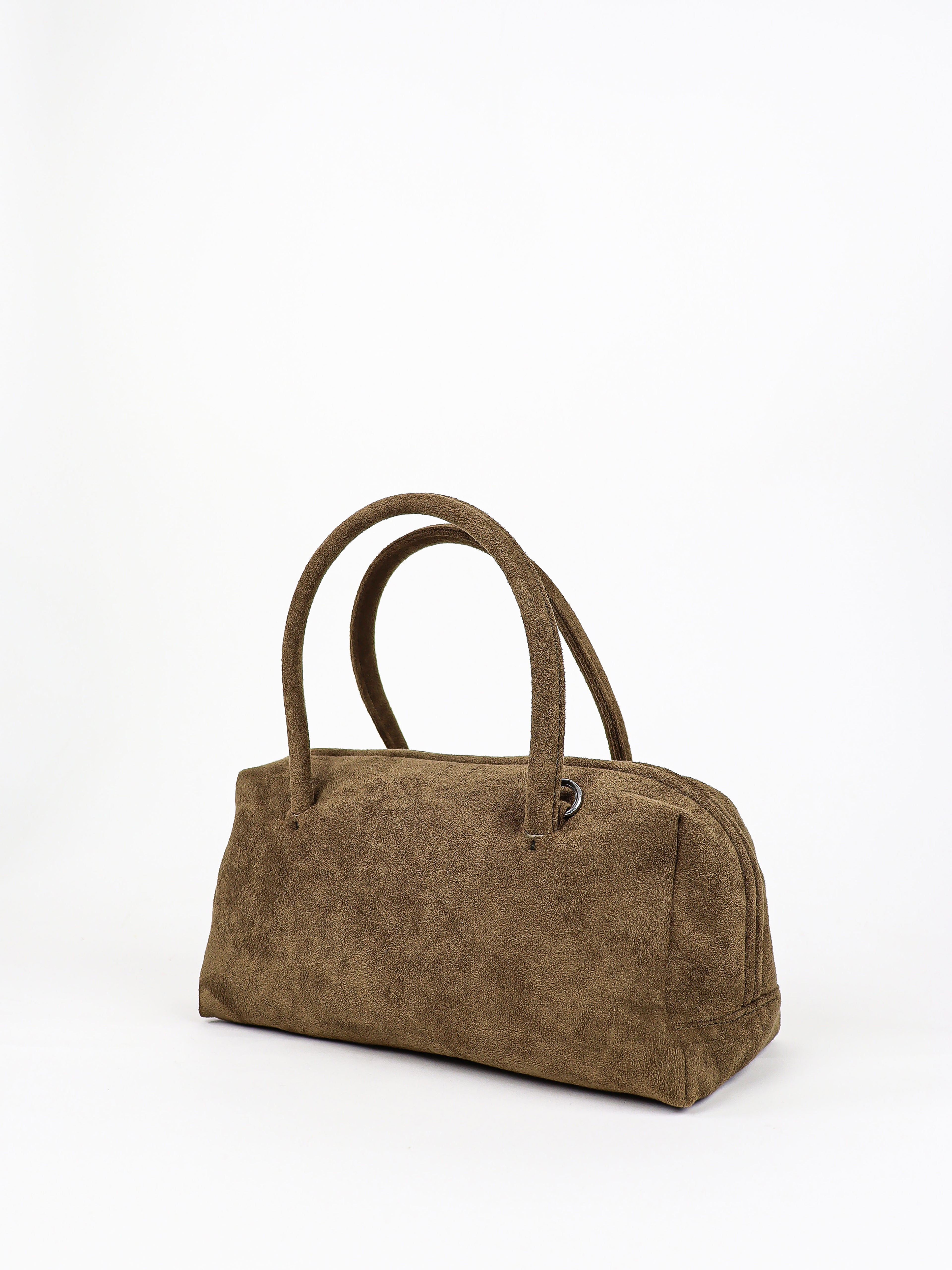 Tory Suede Crossbody Bag - Olive
