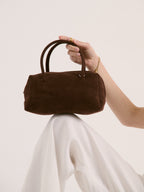 Tory Suede Crossbody Bag - Brown