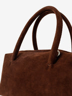 Tory Suede Crossbody Bag - Brown