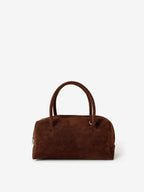 Tory Suede Crossbody Bag - Brown