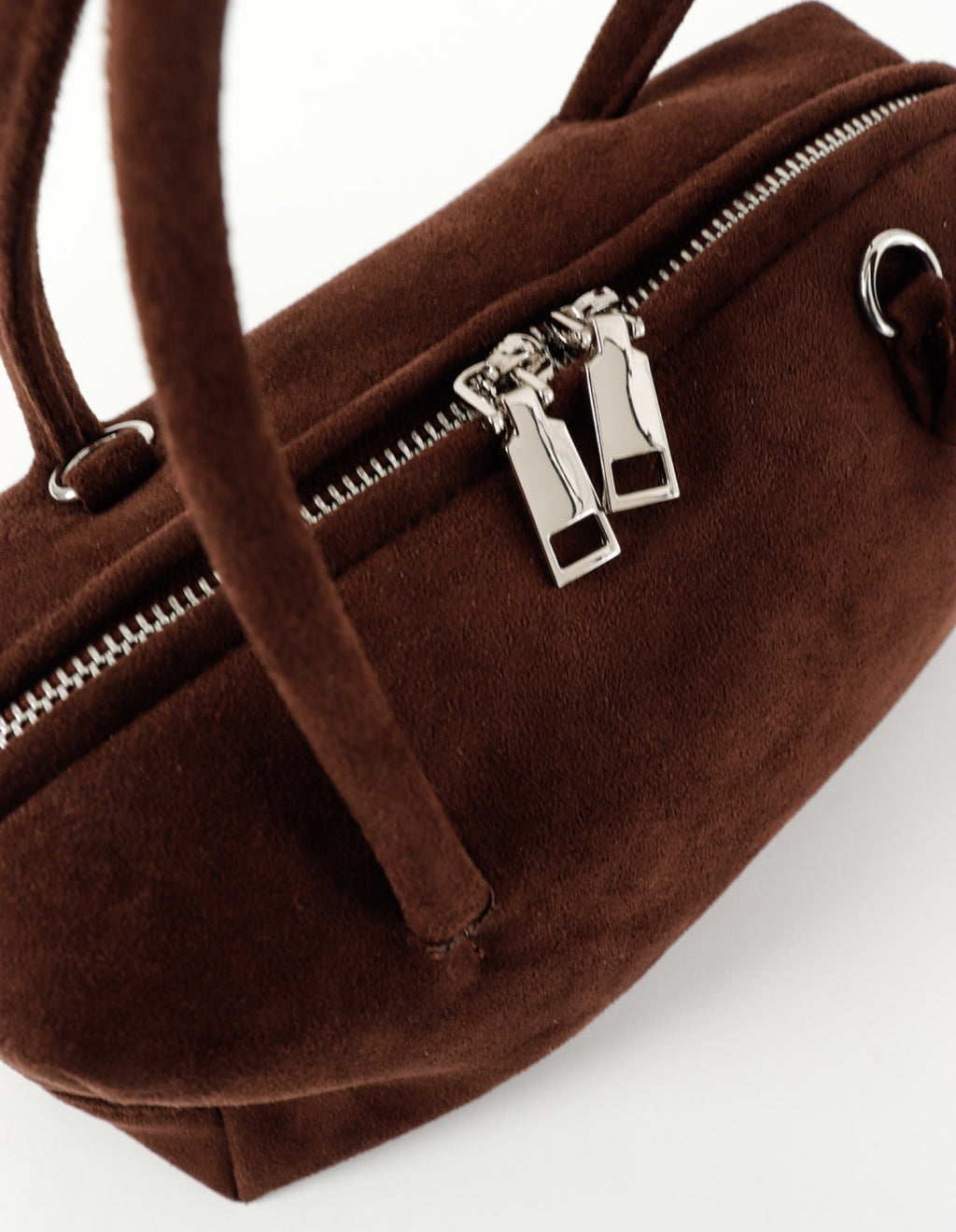 Tory Suede Crossbody Bag - Brown