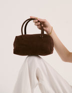 Tory Suede Crossbody Bag - Brown