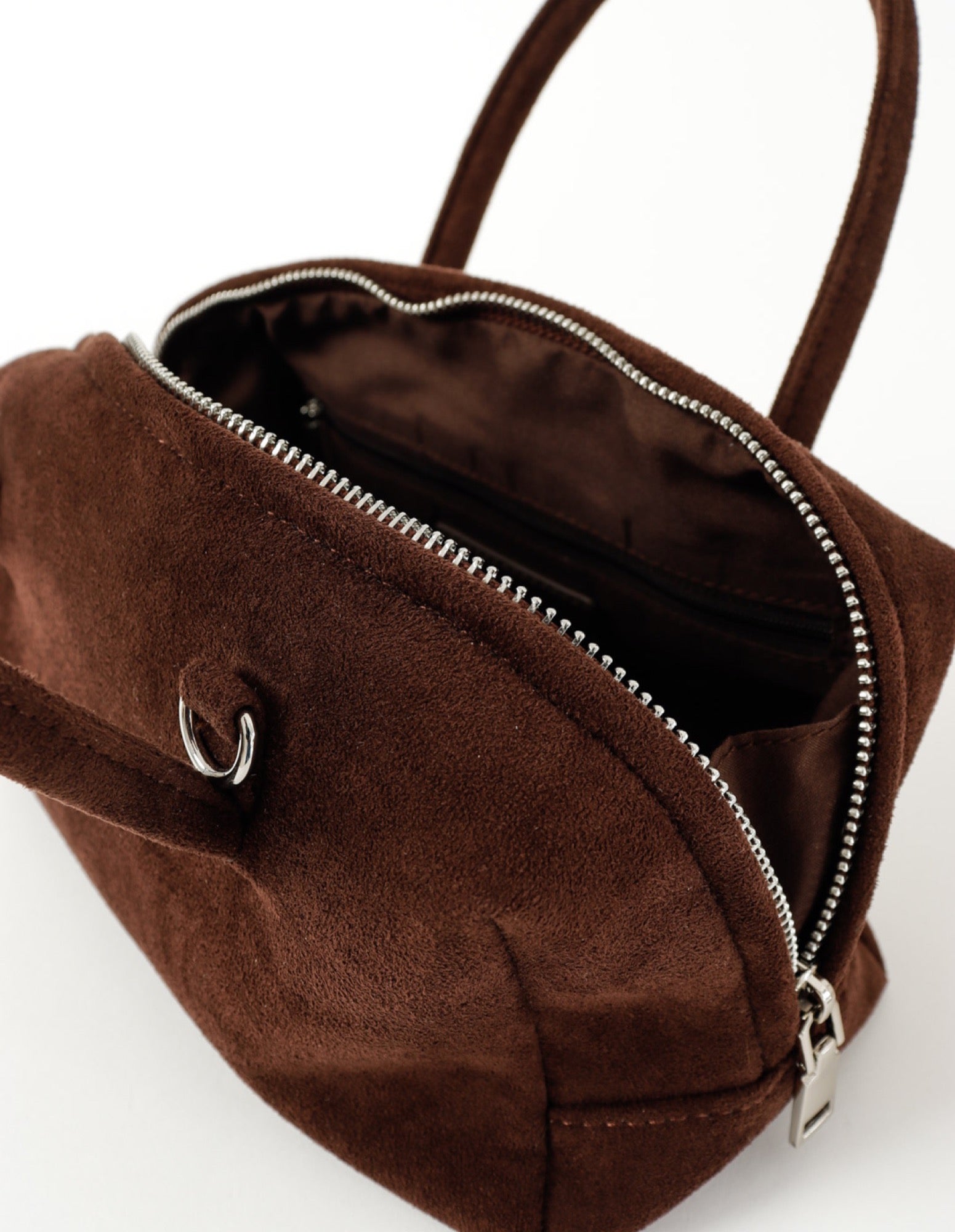 Tory Suede Crossbody Bag - Brown