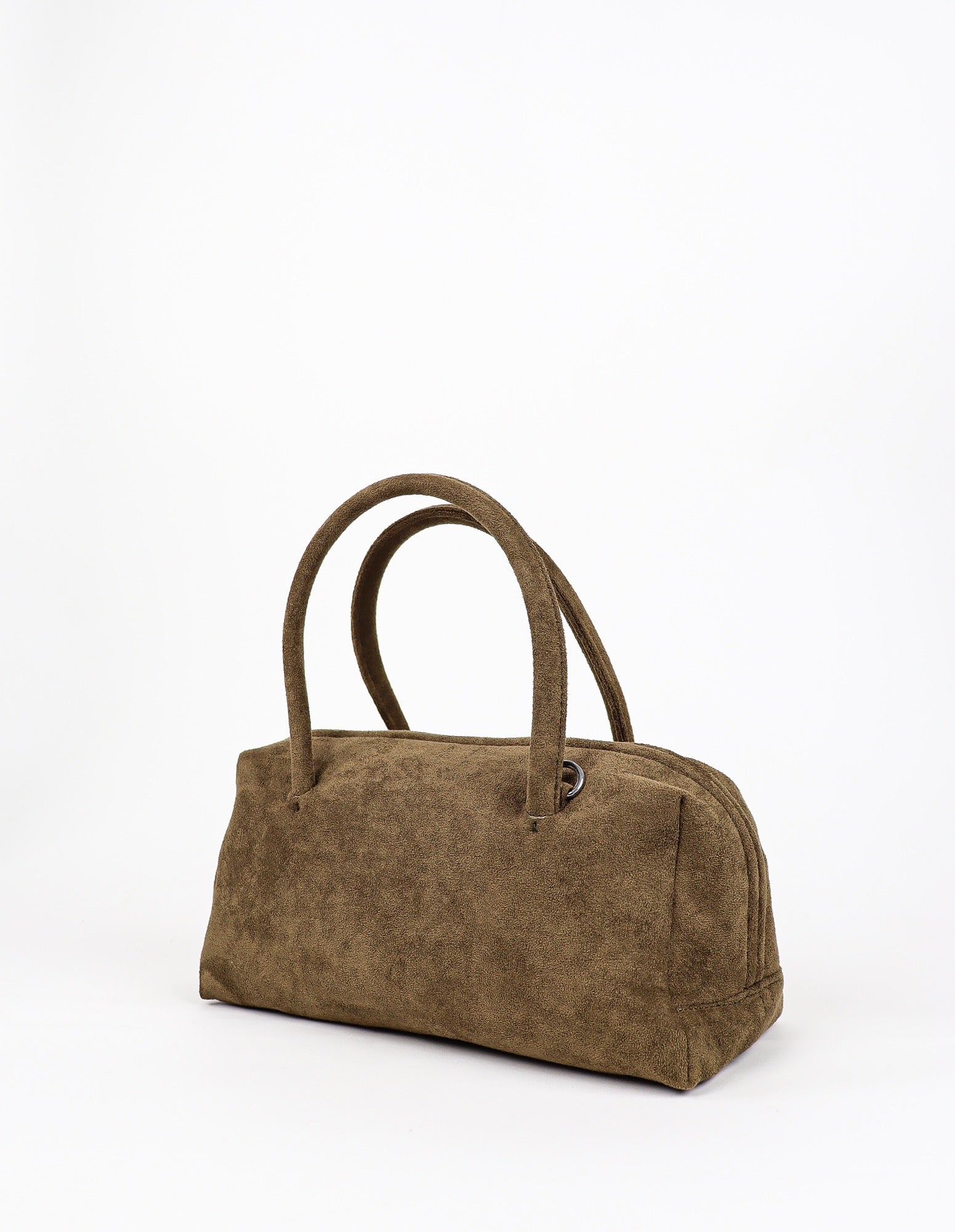 Tory Suede Crossbody Bag - Olive