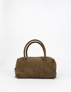 Tory Suede Crossbody Bag - Olive
